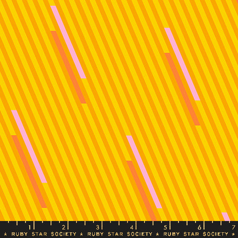 Eye Candy Strips in Clementine - Ruby Star Society Sold by the Half Yard